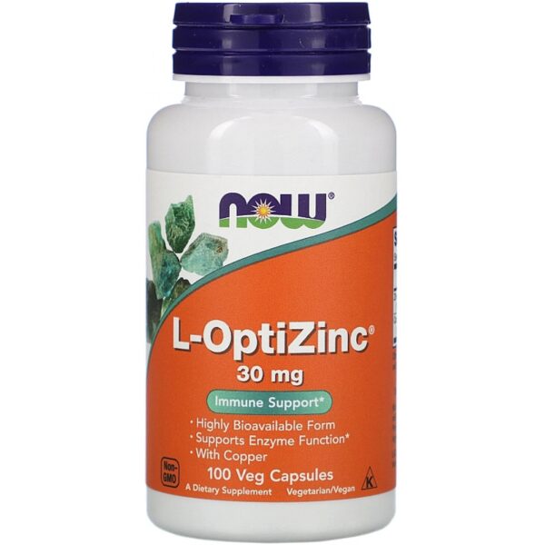 Now Foods L-OptiZinc 30 mg  - 100 шт