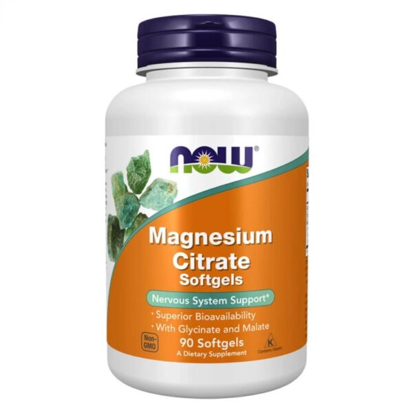 NOW Foods Magnesium Citrate Softgels — 90 капсул
